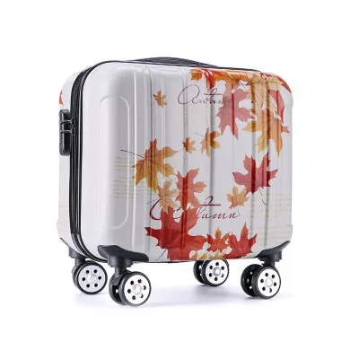 16 Inches Girl Cartoon Students Universal Wheel Trolley Case Child Travel Luggage Rolling