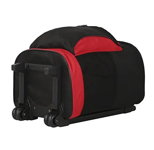 16" Cool Carry 2-Section Rolling Cooler with Thermal Insulation, Red Color Option