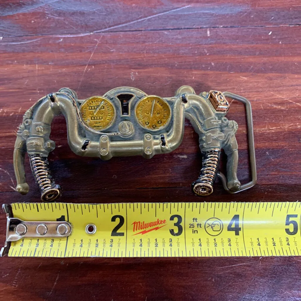 1980 BARON BUCKLES SOLID BRASS MOTORCYCLE BUCKLE