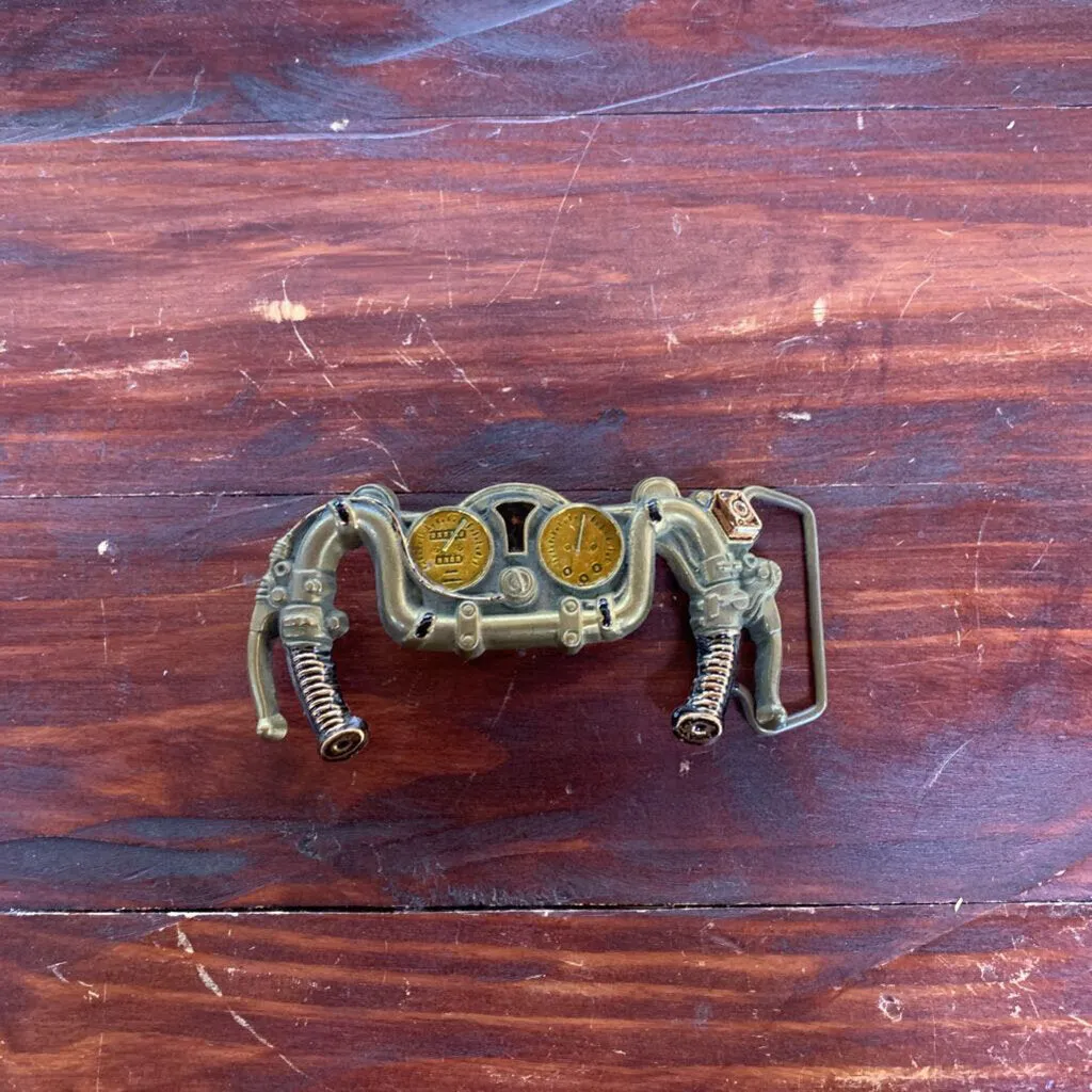 1980 BARON BUCKLES SOLID BRASS MOTORCYCLE BUCKLE