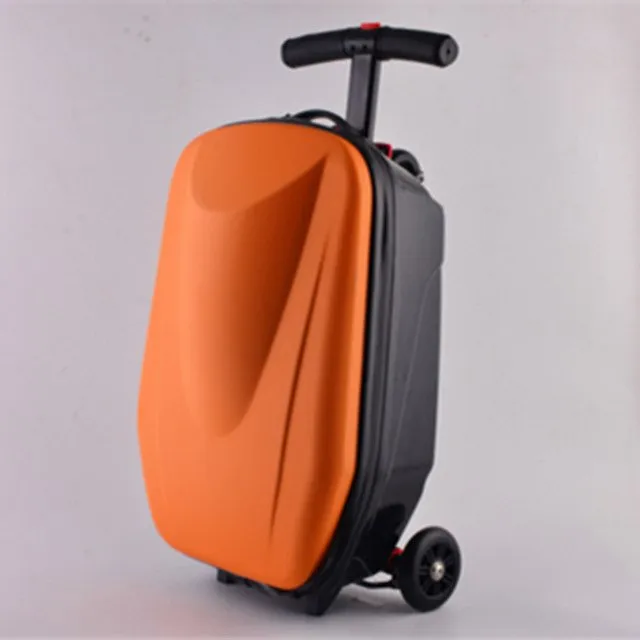 20 Inch Scooters Trolley Case 100% Pc 3D Extrusion Business Travel Luggage Child Boarding Box