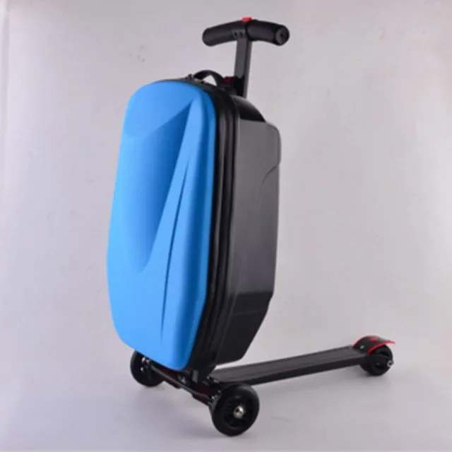 20 Inch Scooters Trolley Case 100% Pc 3D Extrusion Business Travel Luggage Child Boarding Box