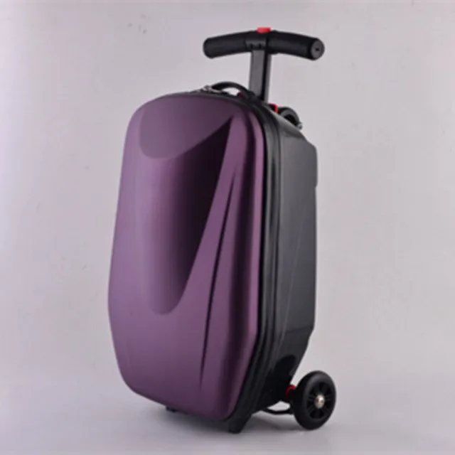 20 Inch Scooters Trolley Case 100% Pc 3D Extrusion Business Travel Luggage Child Boarding Box