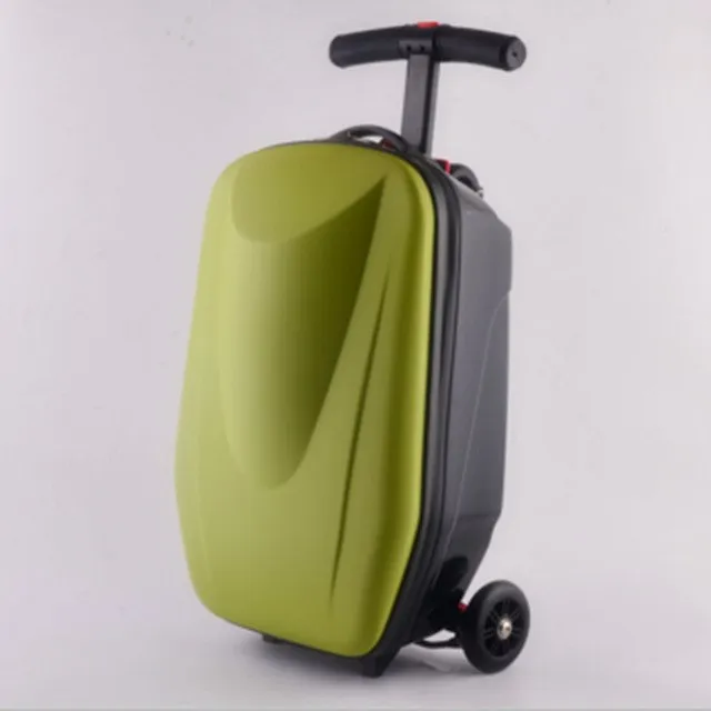 20 Inch Scooters Trolley Case 100% Pc 3D Extrusion Business Travel Luggage Child Boarding Box