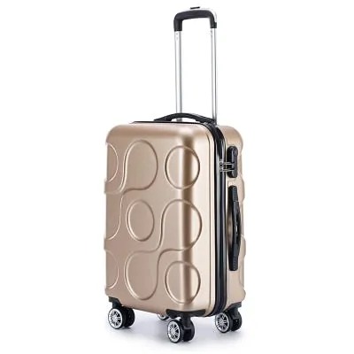 2018 New Business Abs Trolley Case Students Travel Waterproof Luggage Rolling Suitcase Boarding