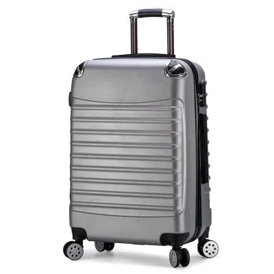 20/24 Inches Abs Girl Students Spinner Trolley Case Child Creative Travel Luggage Rolling