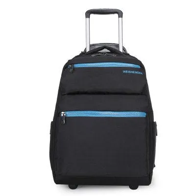 20"Business Boarding Suitcase,Silent One-Way Wheel Trolley Case,Trolley Double Shoulder