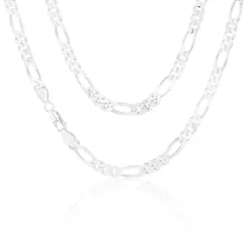 55cm Sterling Silver Figaro 1:3 Chain