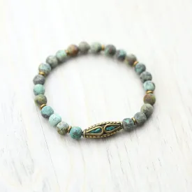 African Turquoise Self-Expression Bracelet