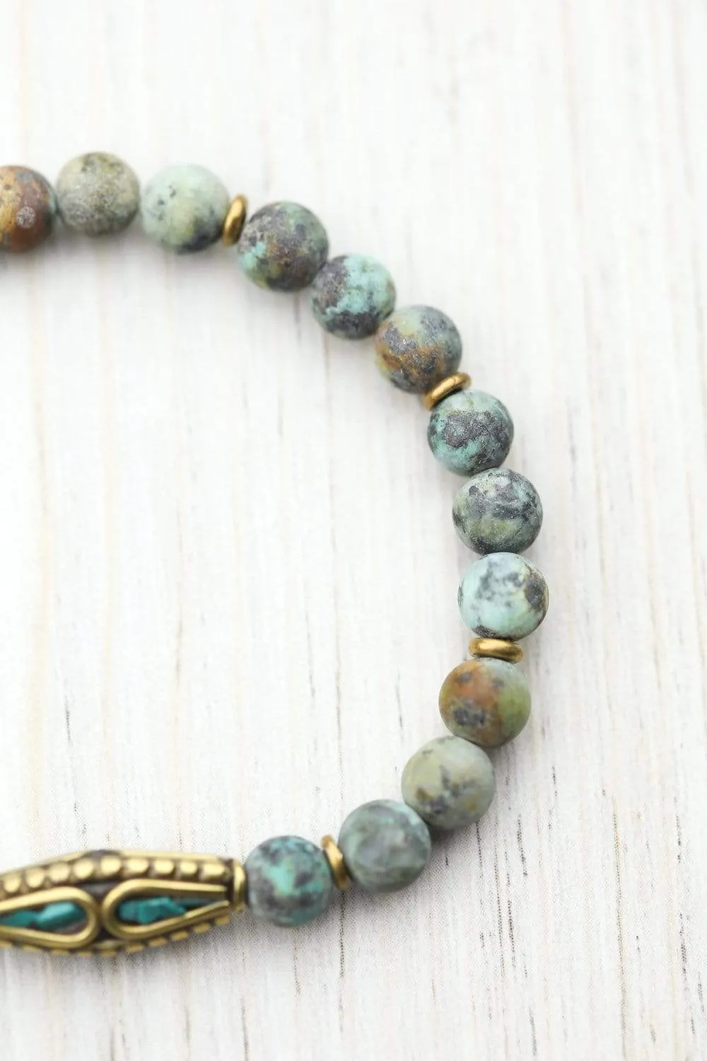 African Turquoise Self-Expression Bracelet