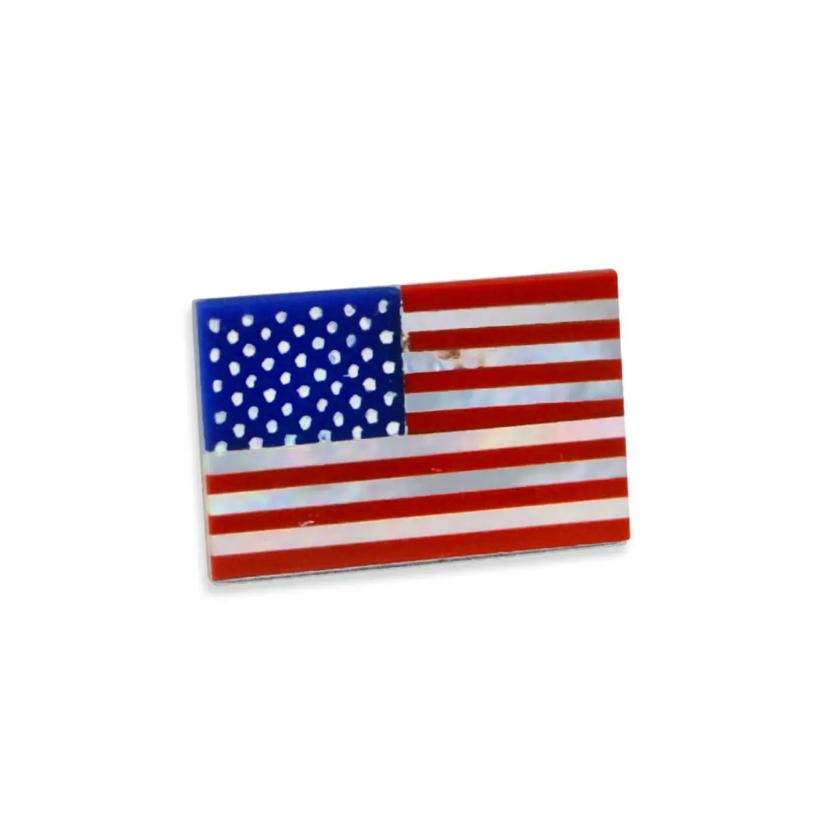 American Flag Gemstone Lapel Pin