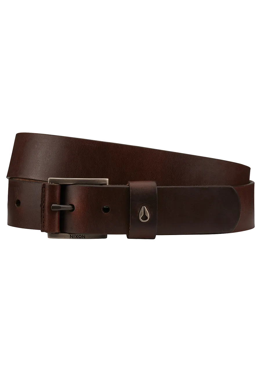 Americana Leather Belt - Dark Brown