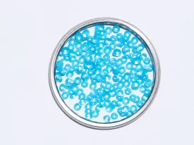 Aqua Blue Centre Hole Bowl Plastic Sequin- 4 mm(Wholesale)