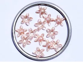 Baby Pink Centre Hole Flower Plastic Sequin- 12 mm