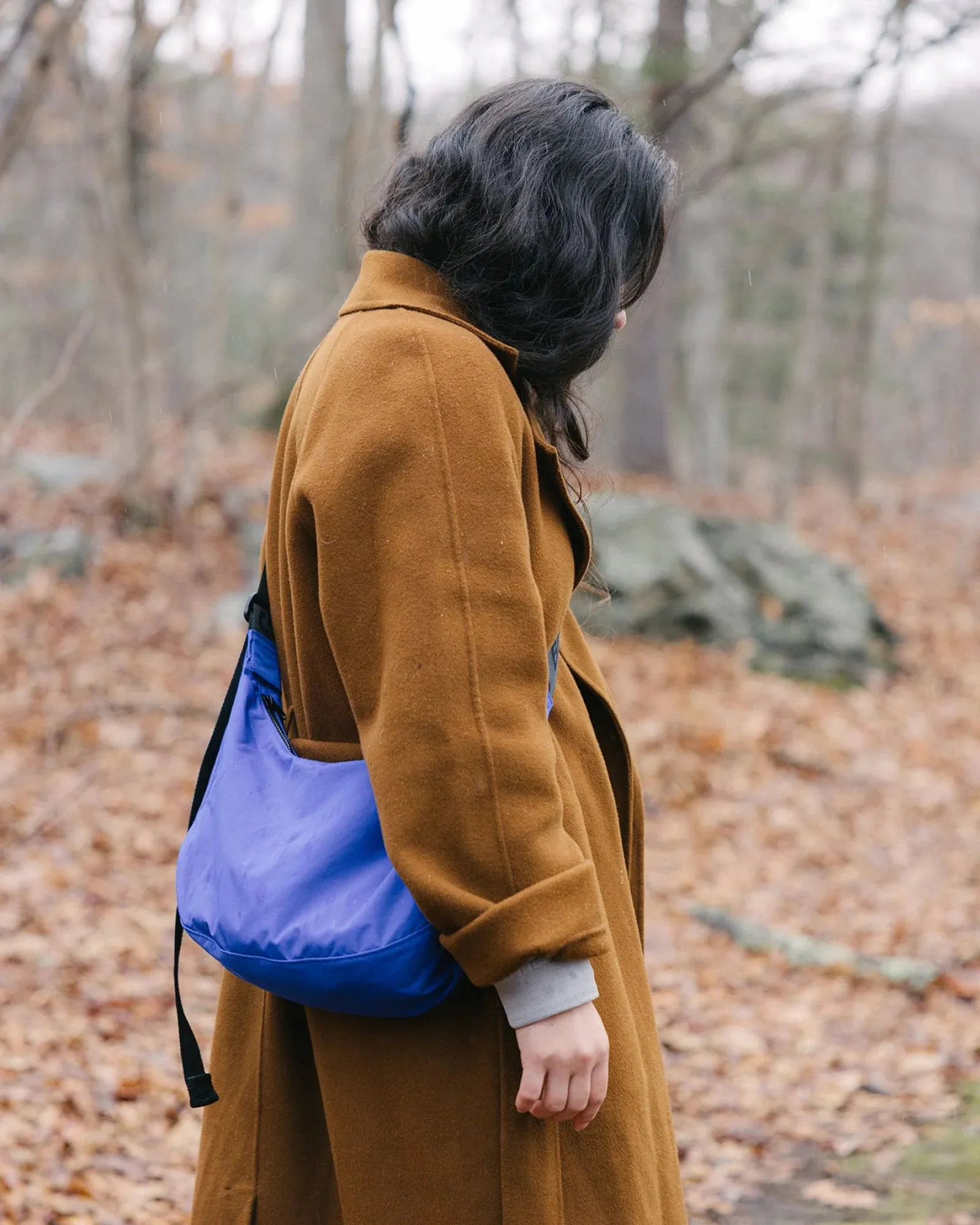 Baggu - Medium Nylon Crescent Bag - Lapis