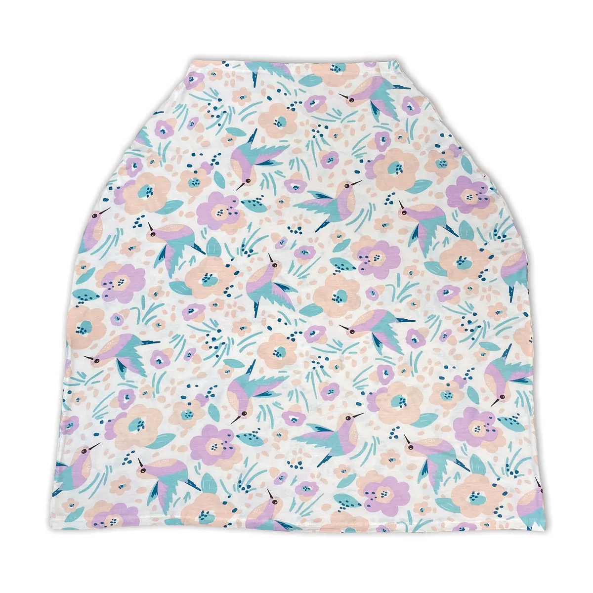 Bamboo Baby Cover & Nursing Poncho (Hummingbird Garden Print)