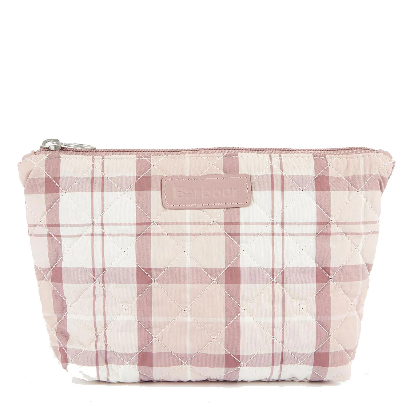 Barbour Quilted Washbag Dewberry Tartan