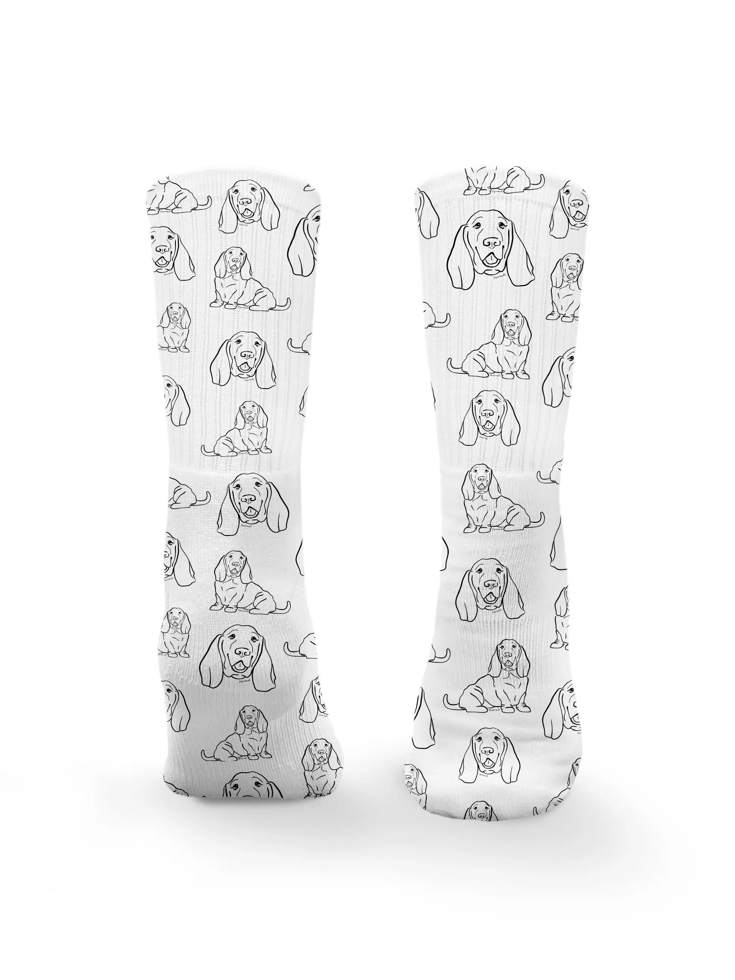 Basset Hound Crew Socks