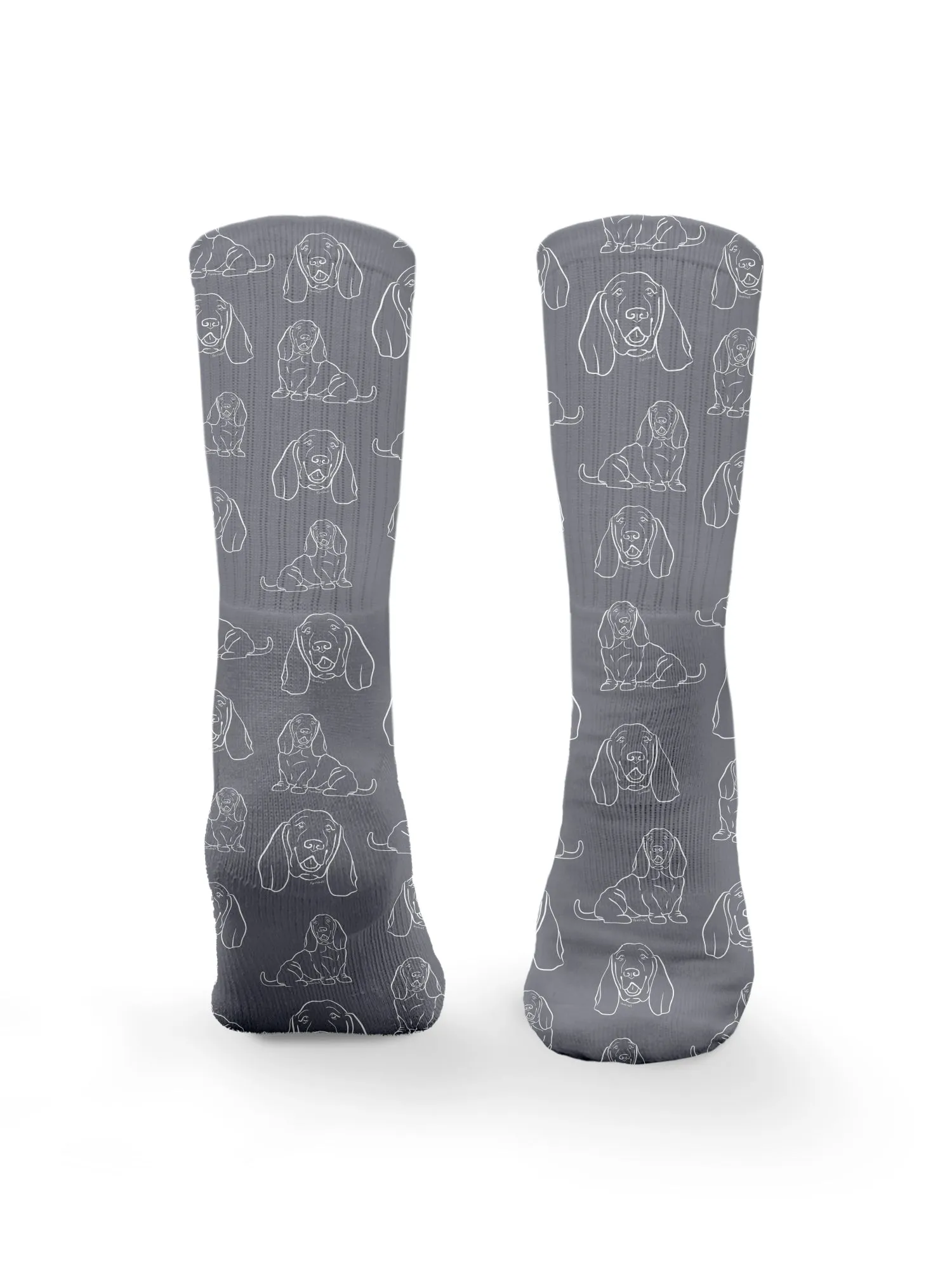 Basset Hound Crew Socks