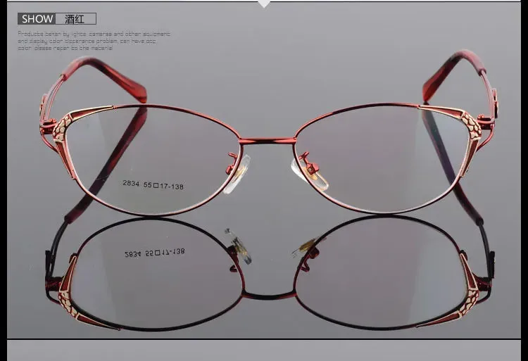 BCLEAR High Quality Popular Women Eyeglasses Full Frame Eye Glass Female Optical Glasses Frames Colorful Fashion Spectacle Frame