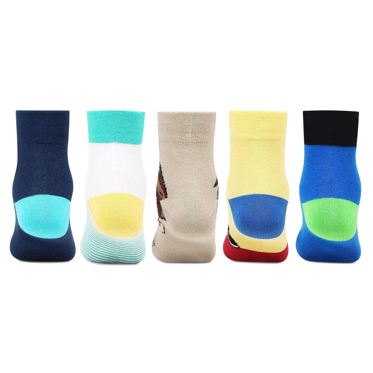 Ben 10 Ankle-Length Socks Cotton For Boys- Pack Of 5