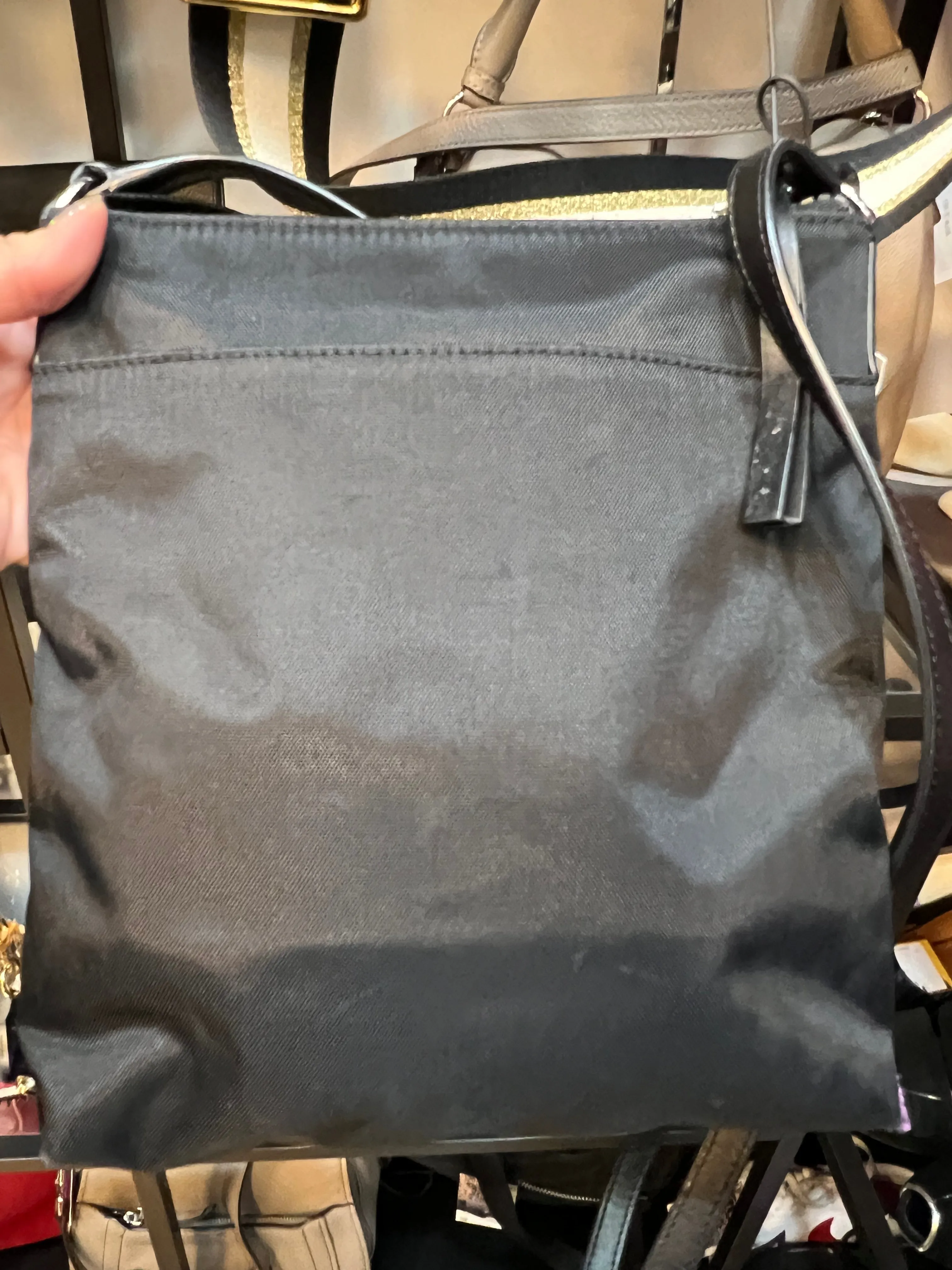 Black nylon Marc Jacobs crossbody bag - As seen on Instagram