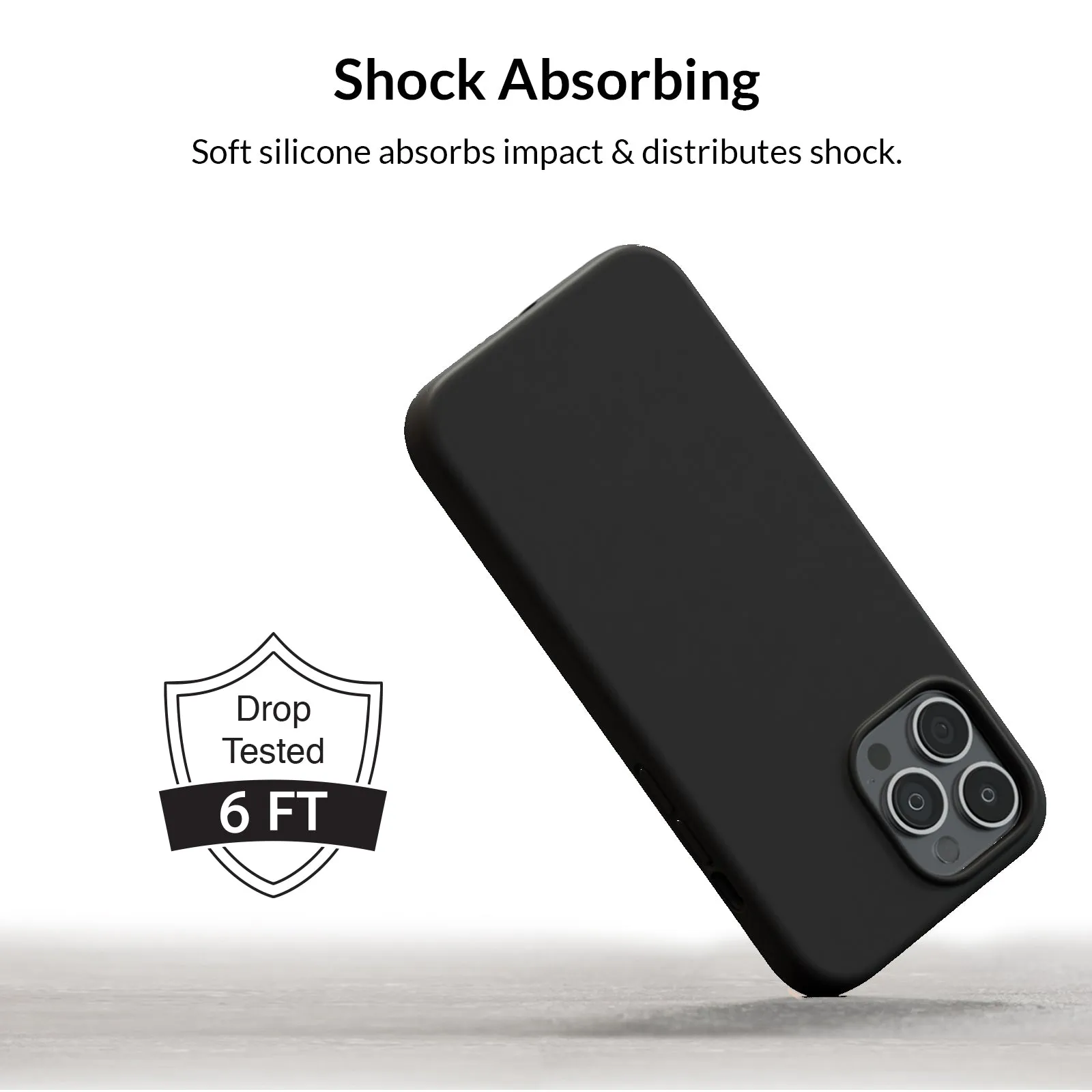 Black Silicone iPhone Case