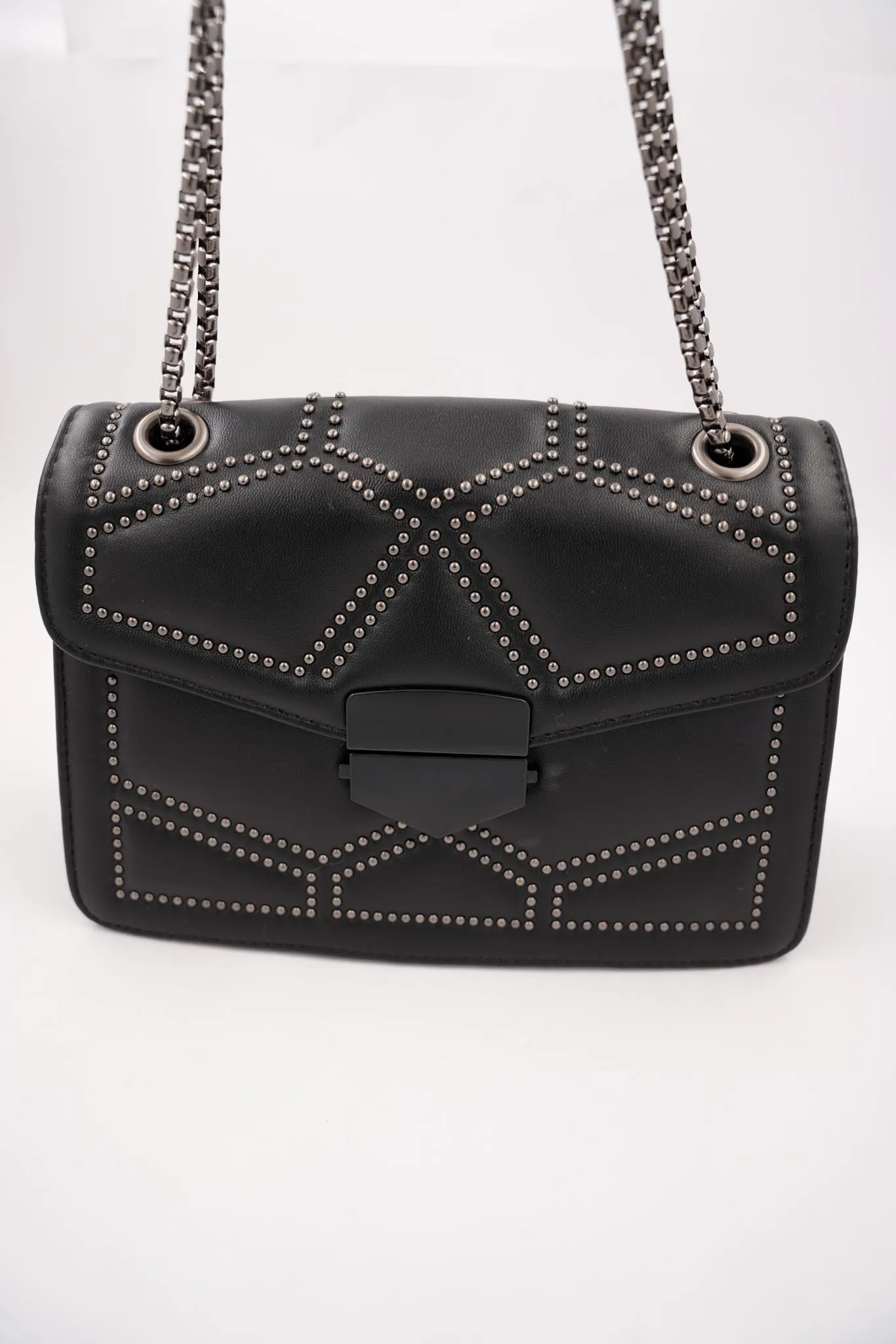 Black Studded Sling Bag