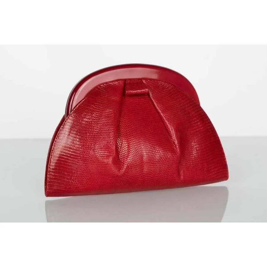 Bottega Veneta Red Clutch Bag