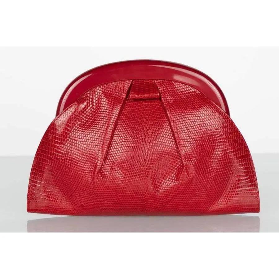 Bottega Veneta Red Clutch Bag