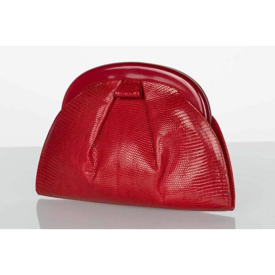 Bottega Veneta Red Clutch Bag