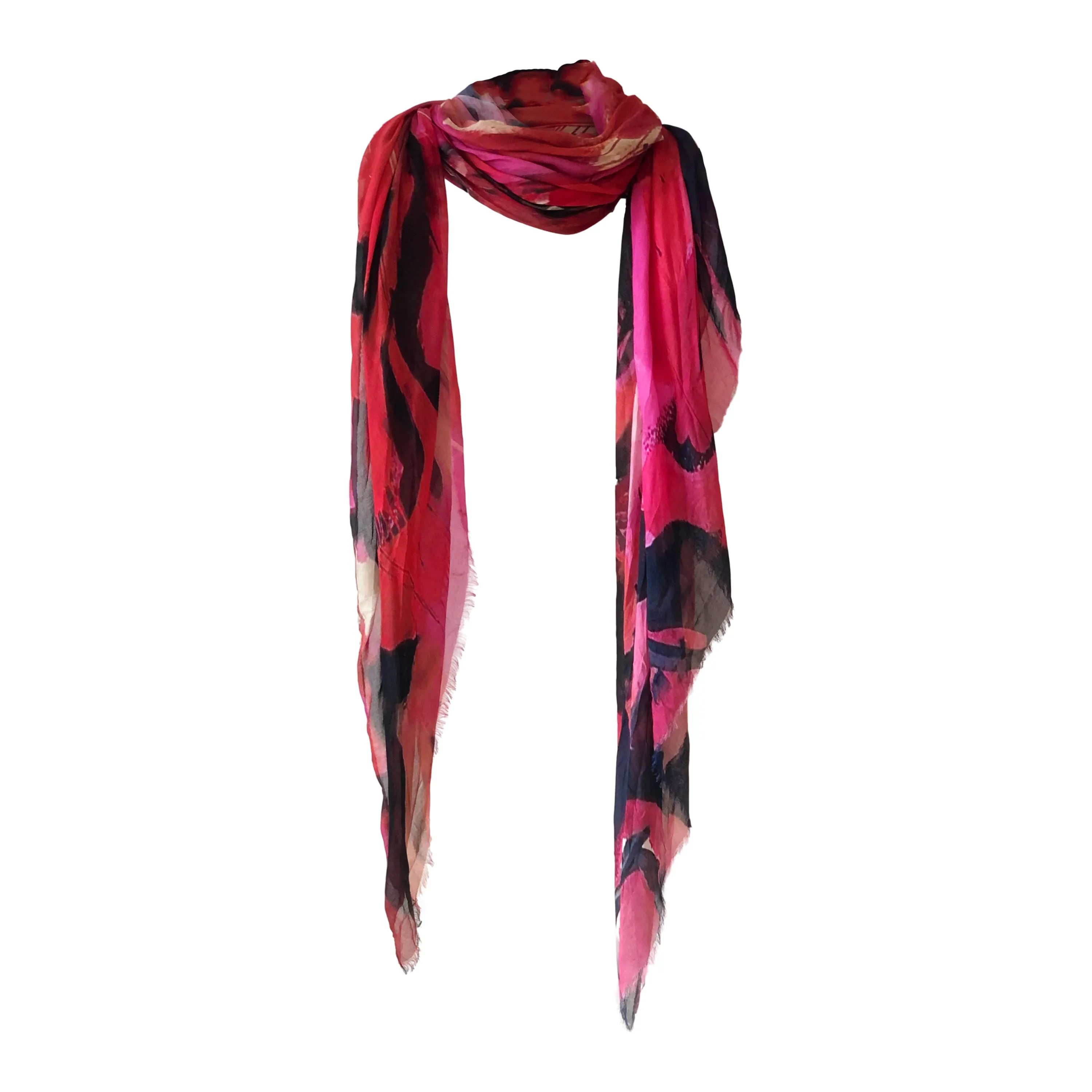 Camila NYC Fuchsia | Crinkle Silk