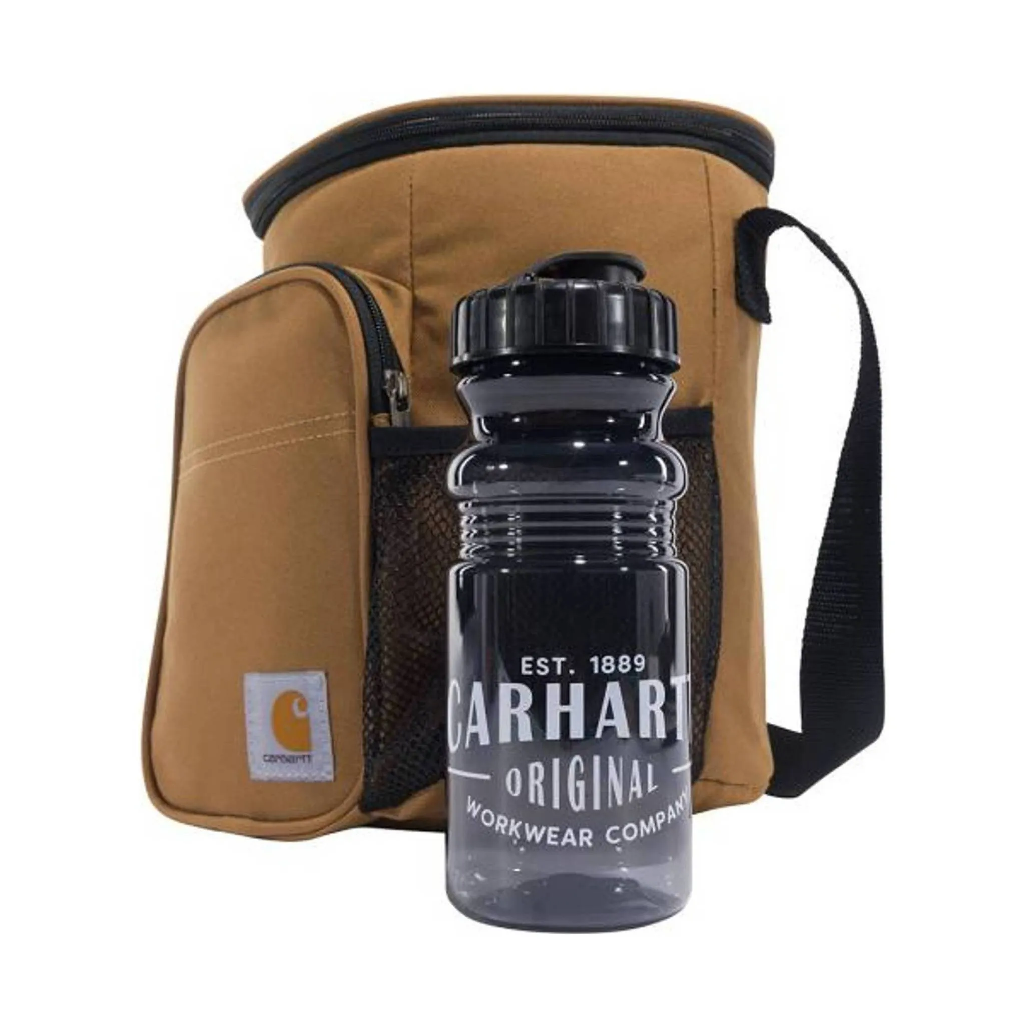 Carhartt Insulated 10 Can Vertical Cooler   Water Bottle - Carhartt Brown