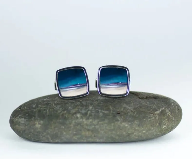 Cath Waters Cufflinks - Uist Machair