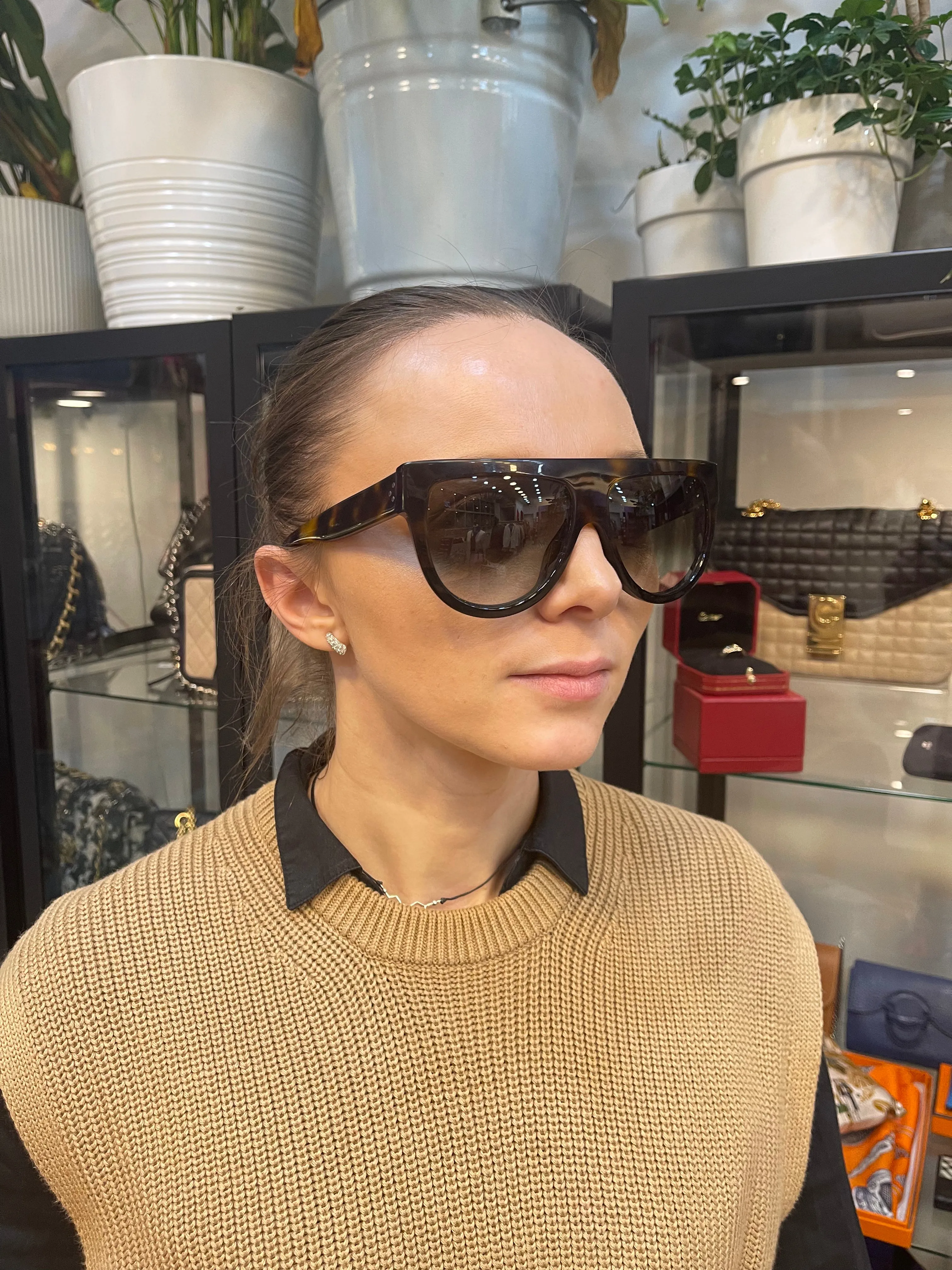 Celine Tortoise Shell Sunglasses