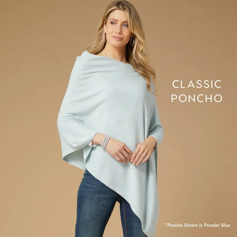 Coral Lightweight Poncho One Size