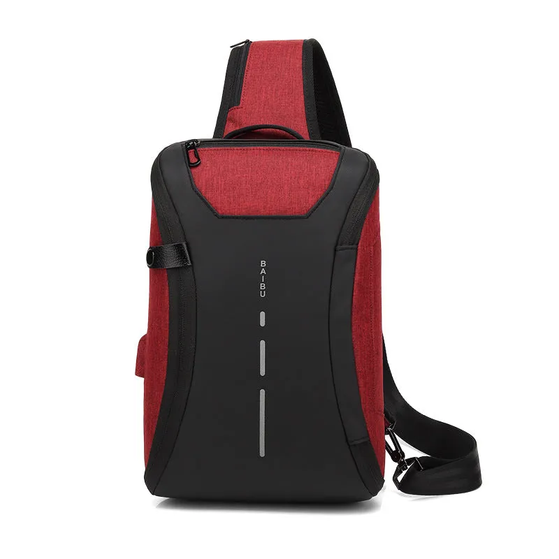 Creative one piece men's chest bag