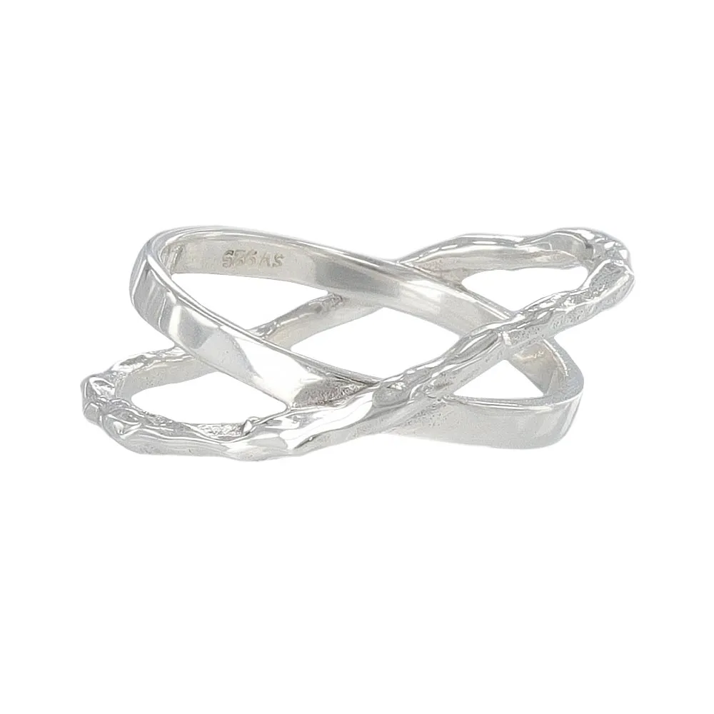 Cross Textured Ring