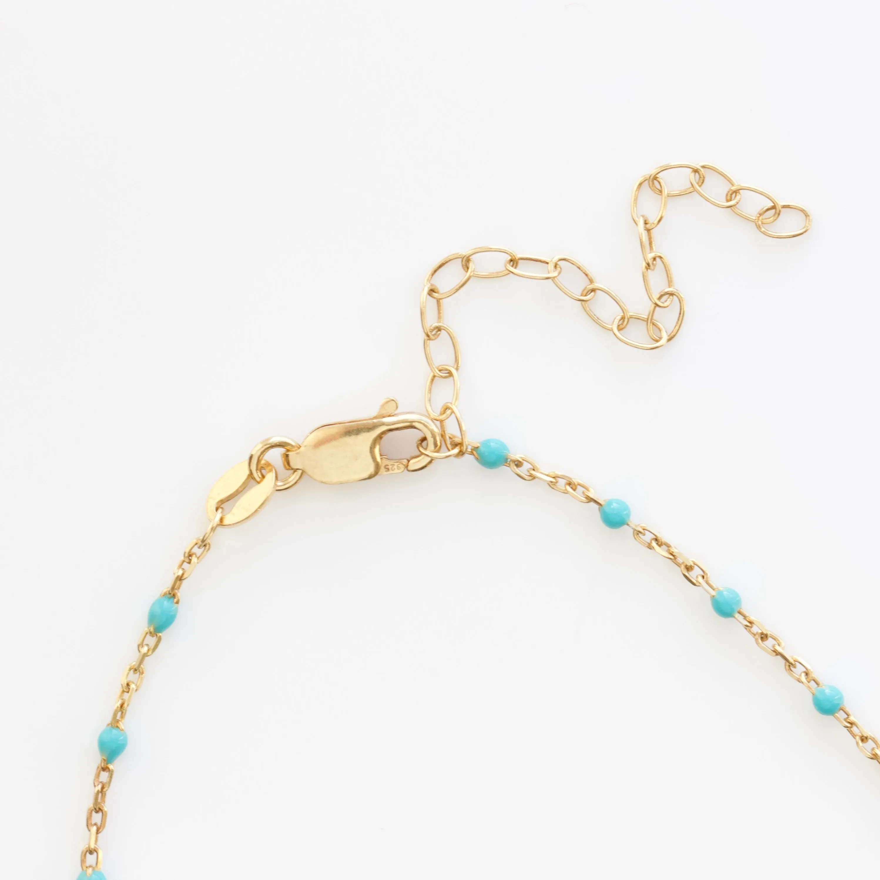 Dainty Enamel Bead Necklace