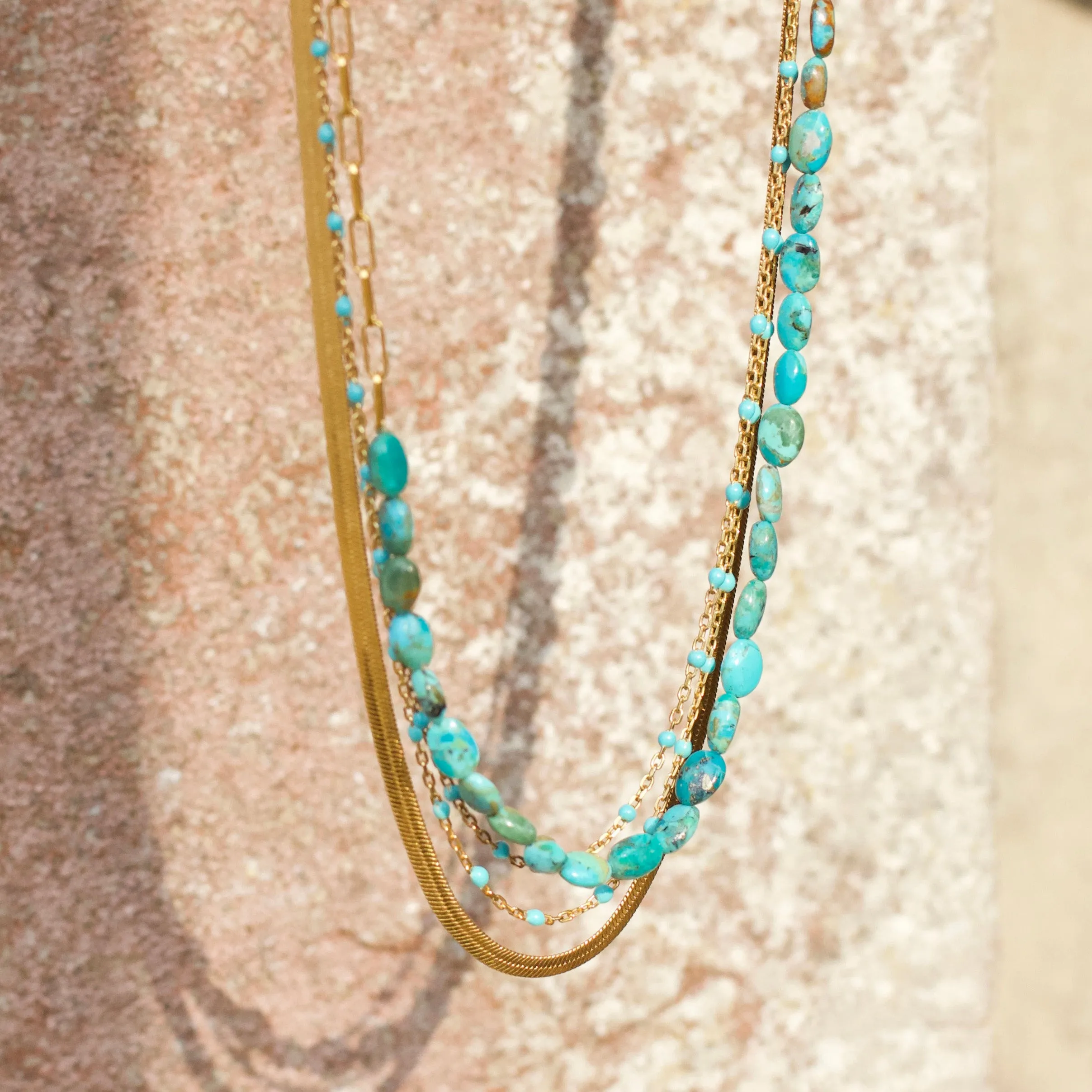 Dainty Enamel Bead Necklace