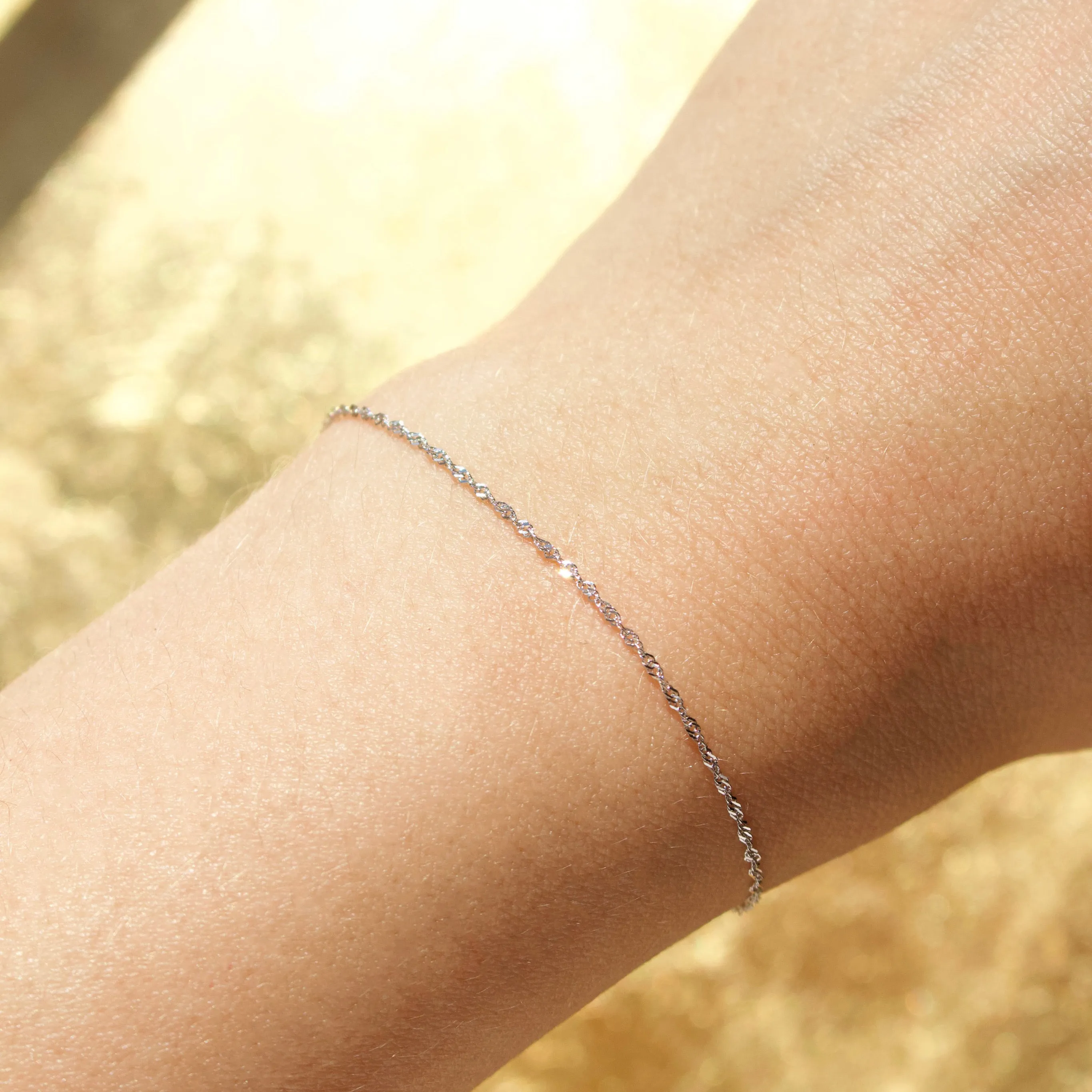 Dainty Singapore Chain Bracelet