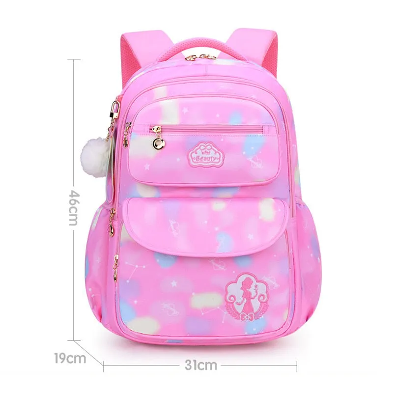 deanwangkt Cute Girls School Bags Children Primary School Backpack satchel kids book bag Princess Schoolbag Mochila Infantil 2 szies