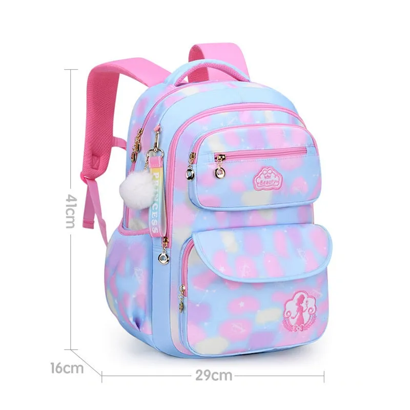 deanwangkt Cute Girls School Bags Children Primary School Backpack satchel kids book bag Princess Schoolbag Mochila Infantil 2 szies