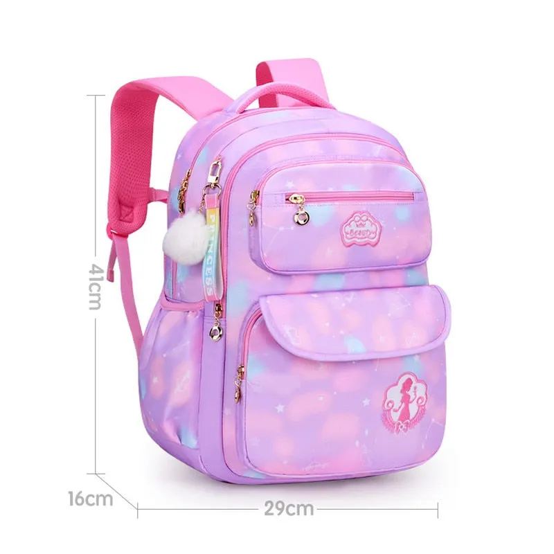 deanwangkt Cute Girls School Bags Children Primary School Backpack satchel kids book bag Princess Schoolbag Mochila Infantil 2 szies