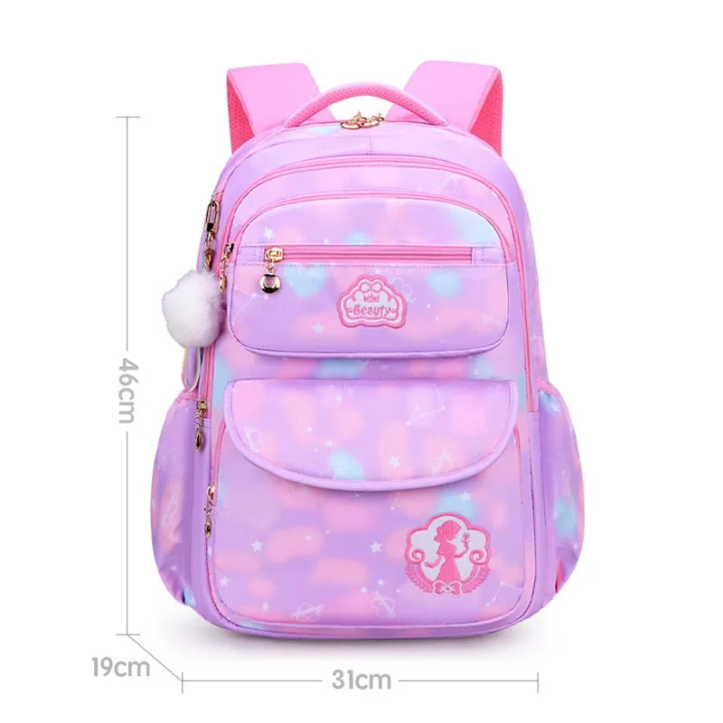 deanwangkt Cute Girls School Bags Children Primary School Backpack satchel kids book bag Princess Schoolbag Mochila Infantil 2 szies