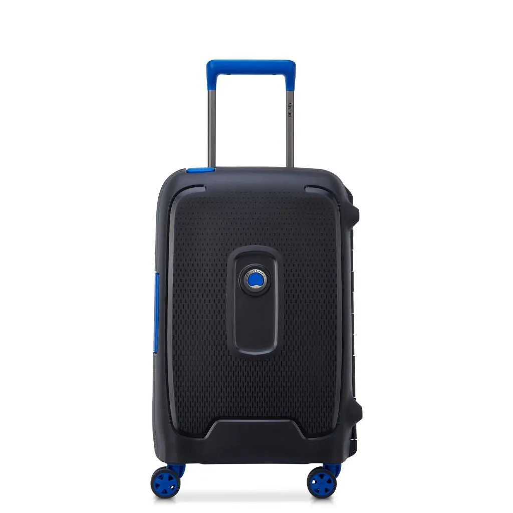 Delsey Moncey 55cm Carry On Hardsided Luggage Black/Blue