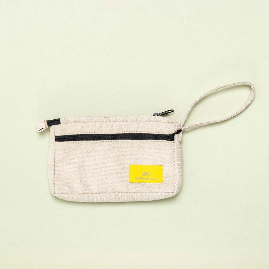 DUBLIN 3-in-1 100% Organic Hemp Pouch - Wristlet (7.25”x4.75”)