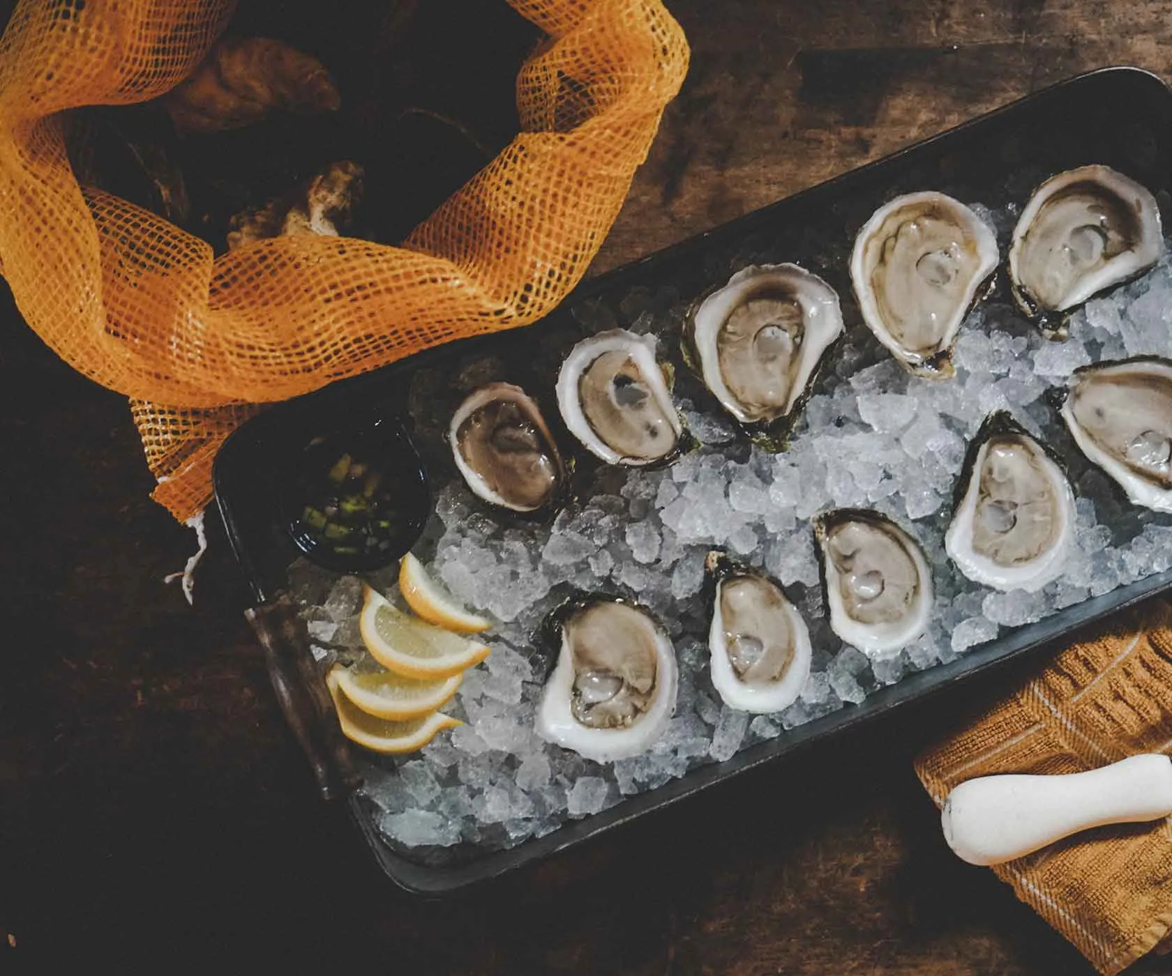 East Beach Blonde Oysters from Charlestown, RI