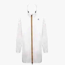 Eiffel Packable Unisex Long Rain Jacket (White)