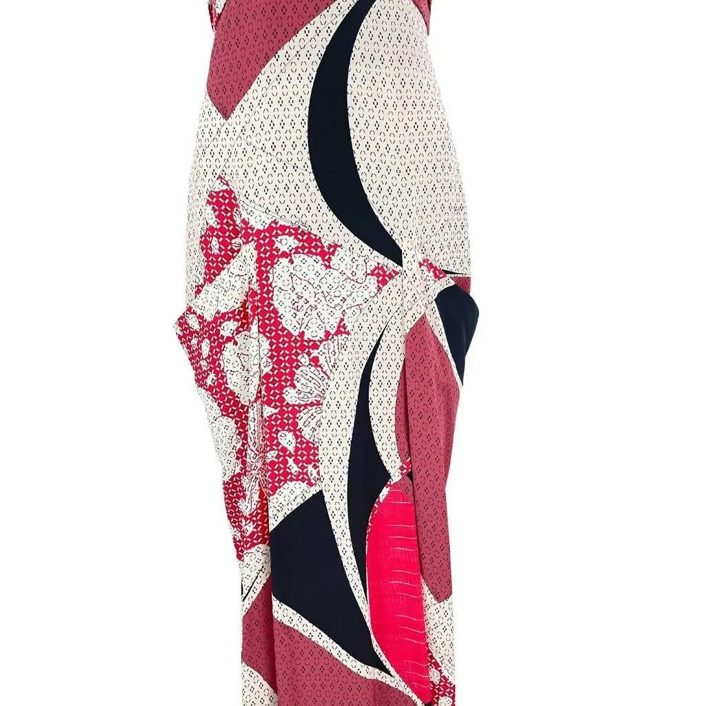 EMILIO PUCCI Multicolored Halter Maxi Dress | Size M